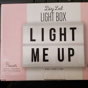 Diy led light box new in box